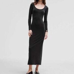 lululemon athletica Charcoal/purpleish minimalist  Long Sleeve Dress